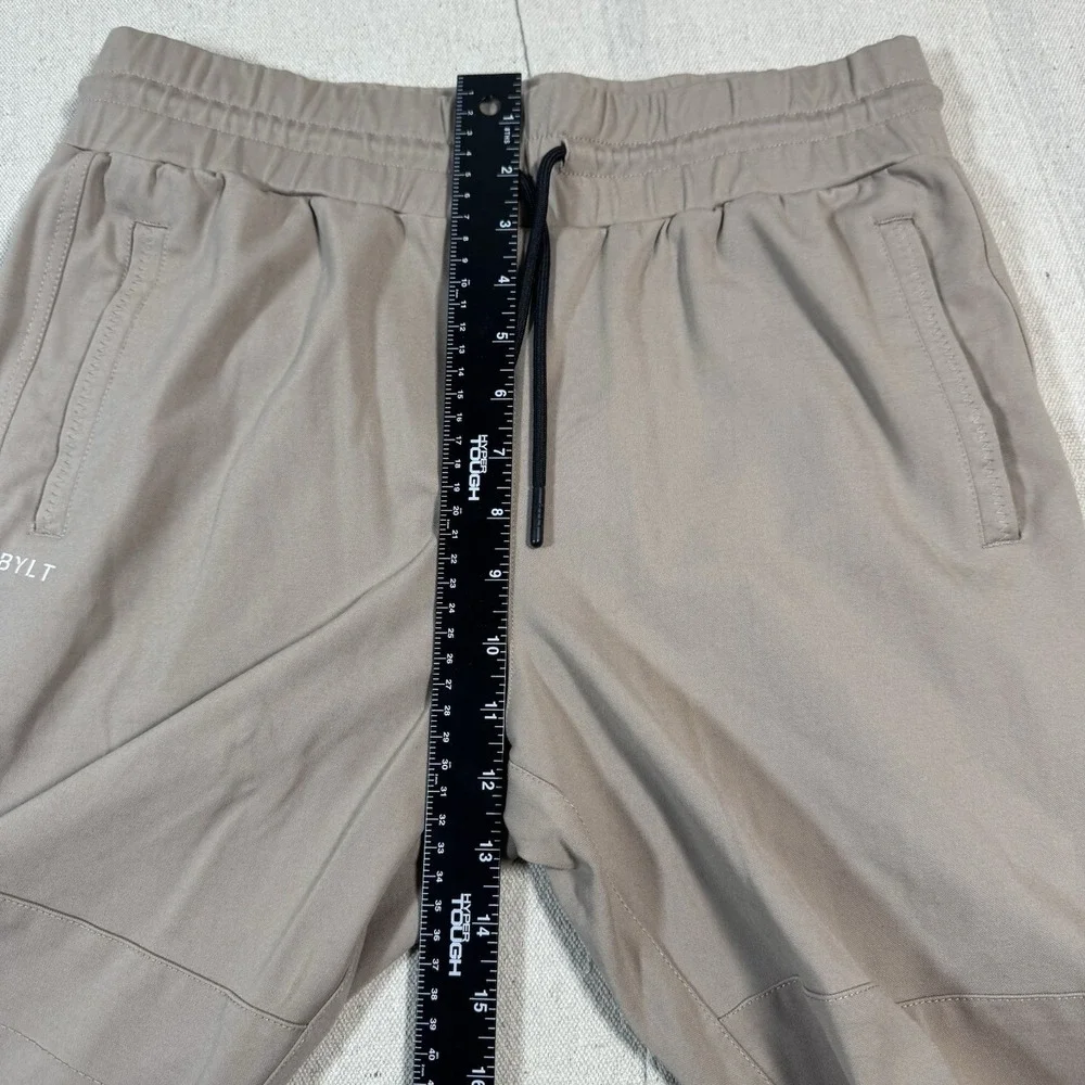 BYLT Elite+ Jogger Pants Mens M Tan Khaki Gym Premium‎ Performance Athleisure